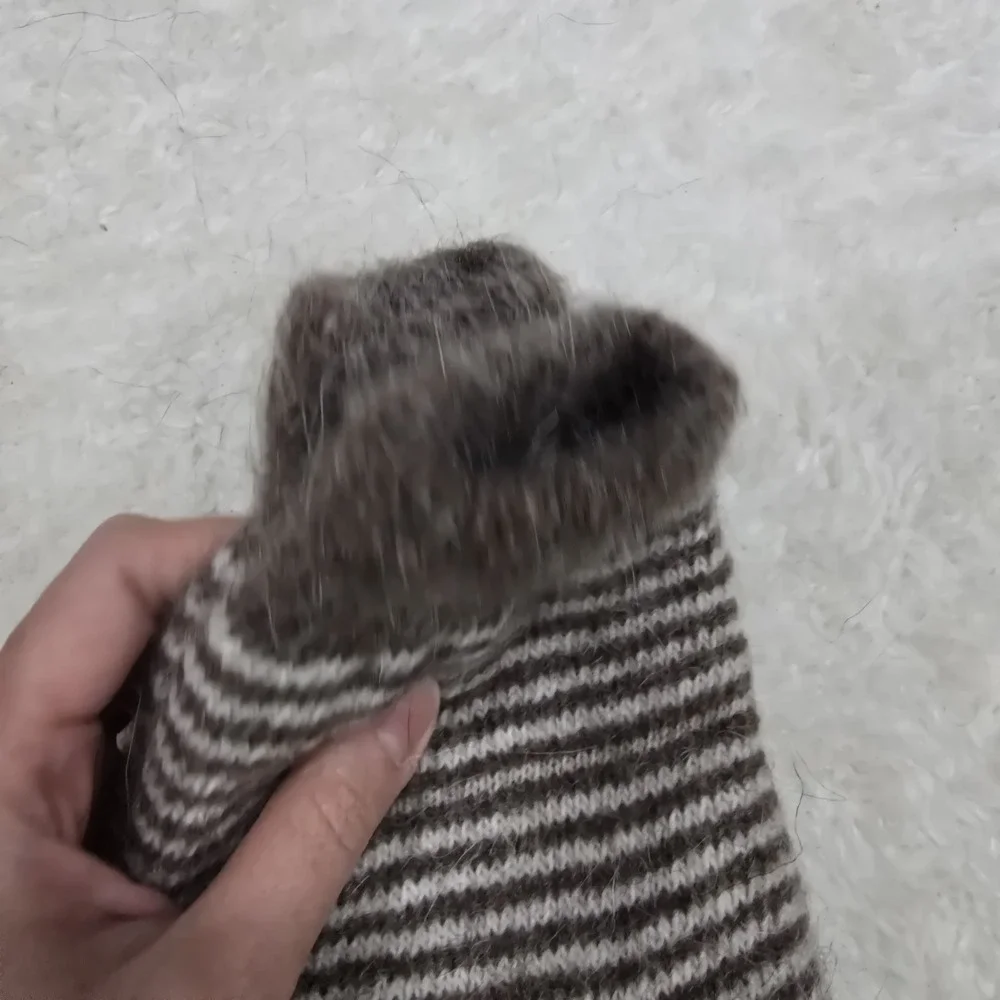 Handmade‎ Goat Down Socks, 100% OrganicWarm Winter Wool Socks, Hand Knitted